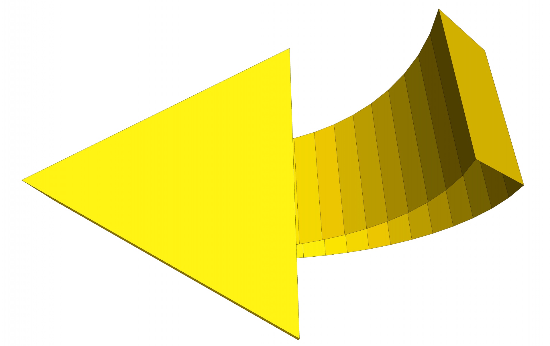 yellow arrow simple free photo