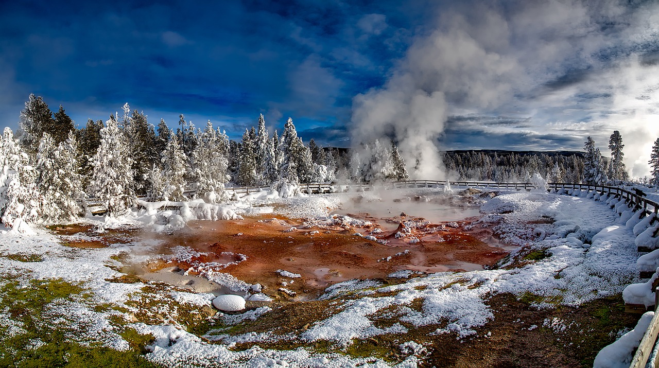 yellowstone national park wyoming free photo