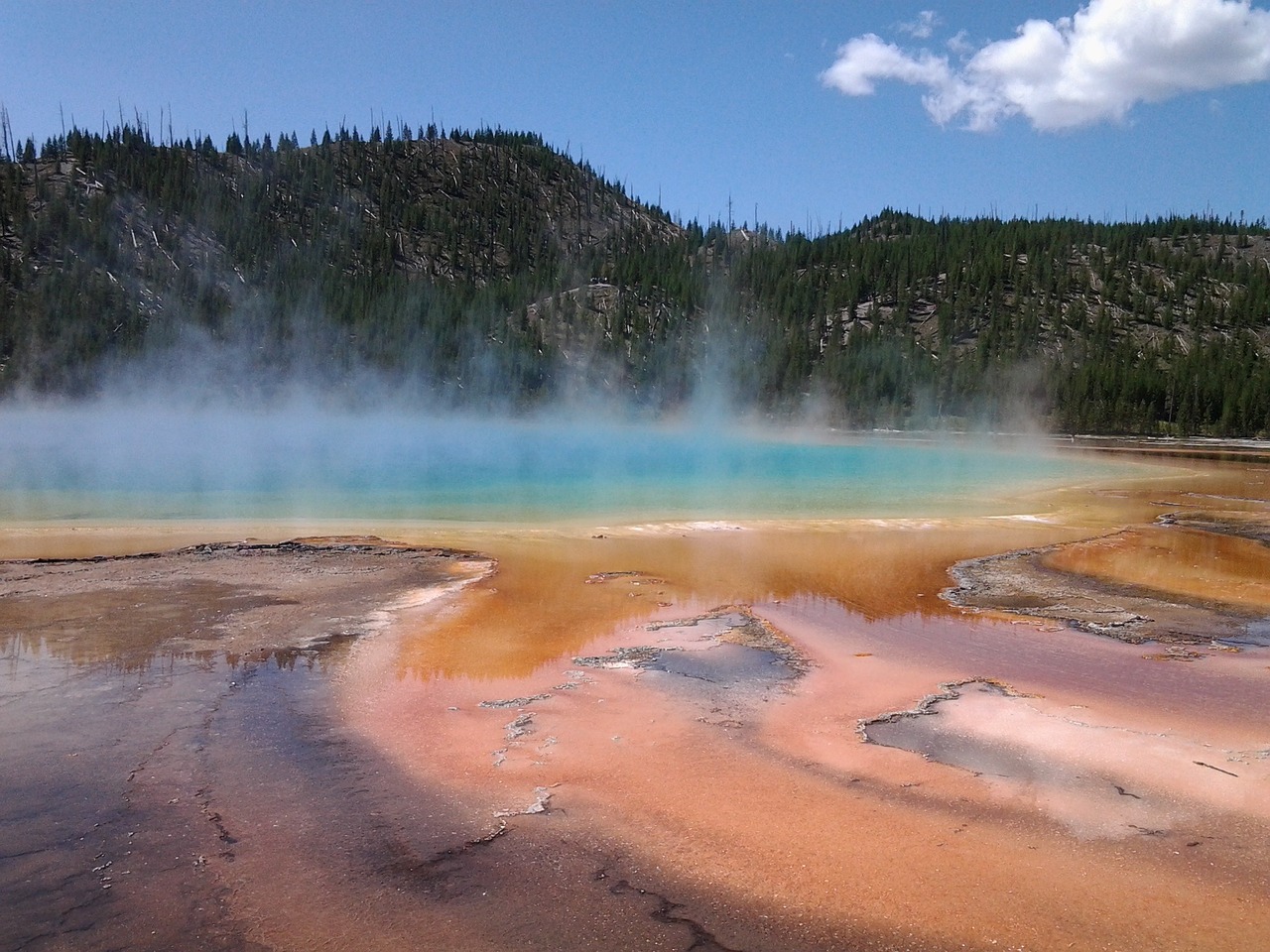 yellowstone water prismatic free photo