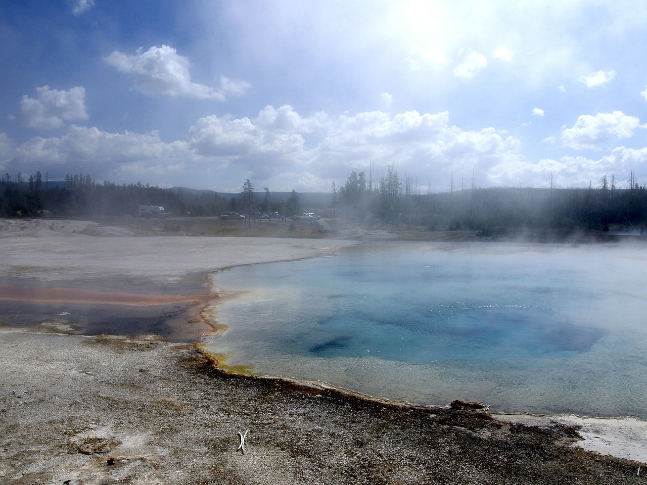 yellowstone national park wyoming usa free photo