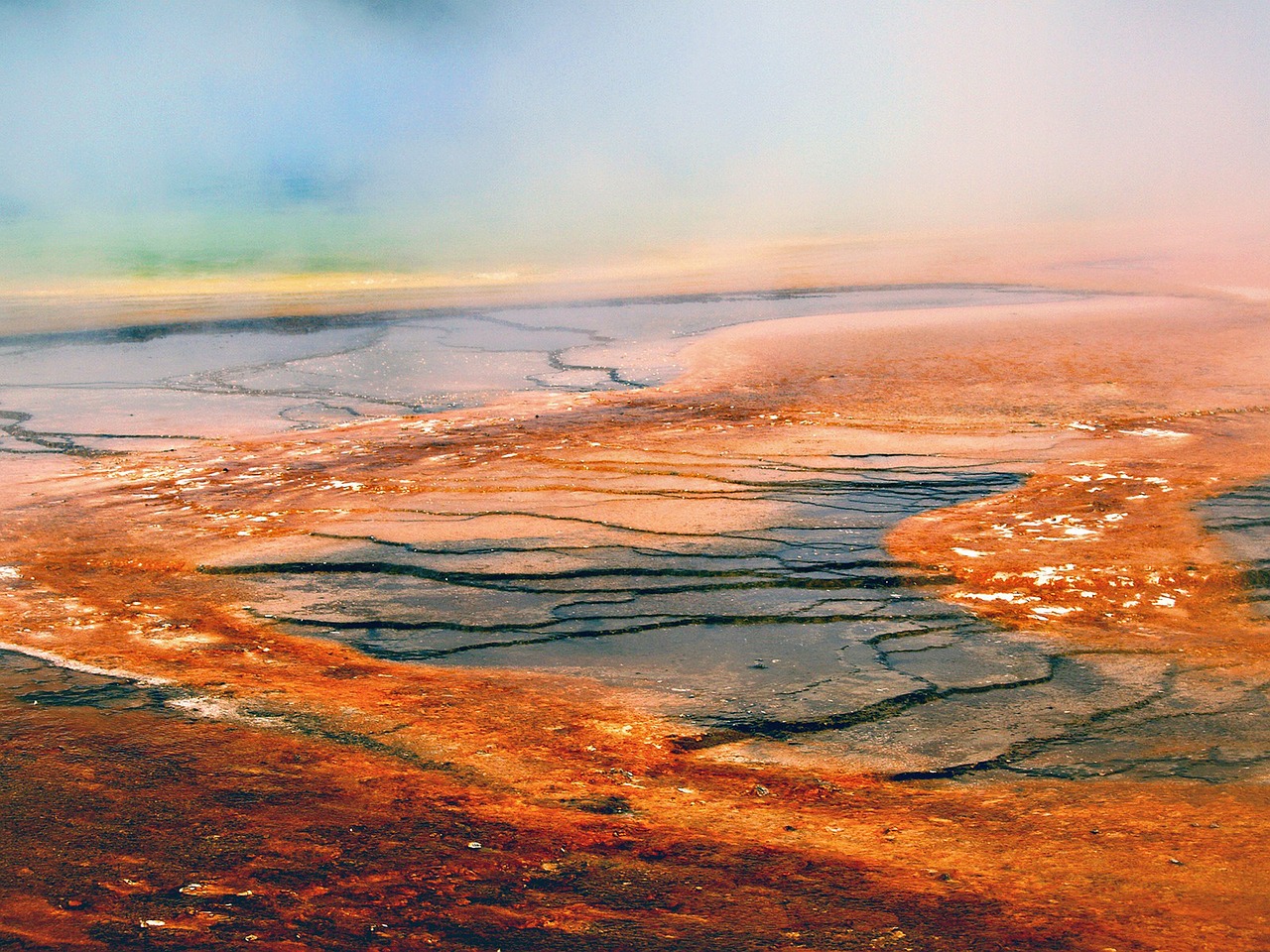 yellowstone national park wyoming landscape free photo
