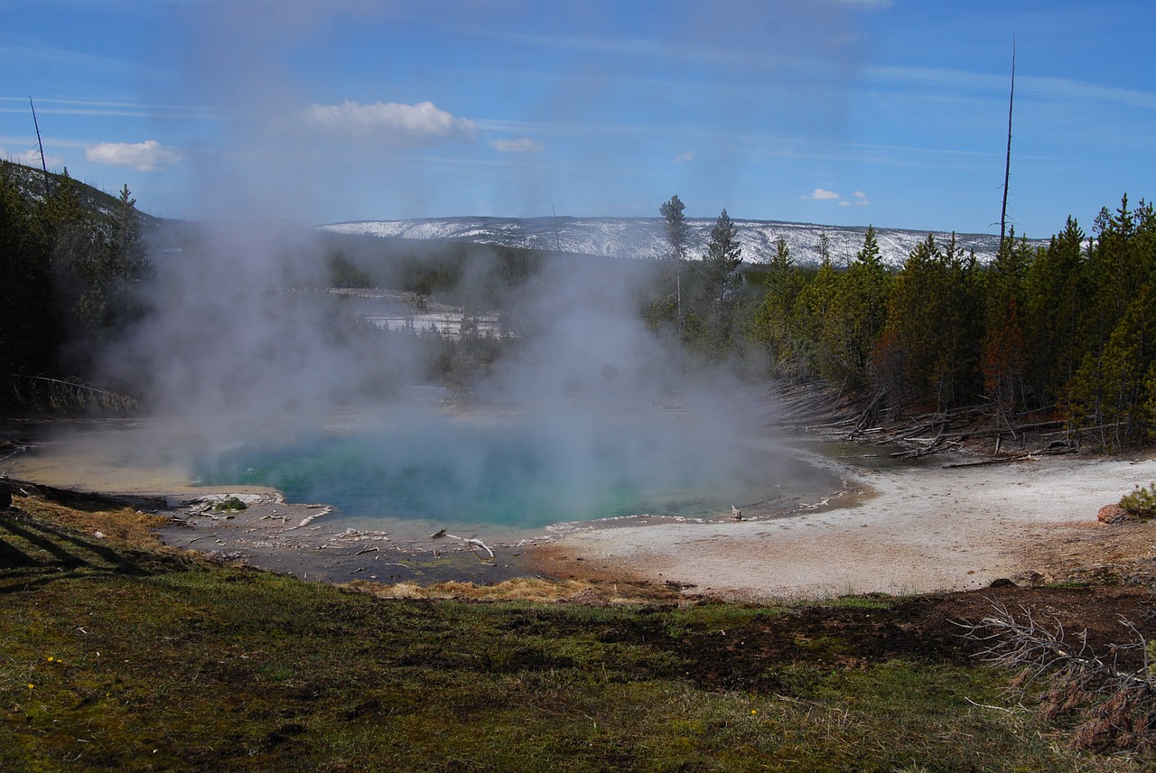 yellowstone park water national free photo