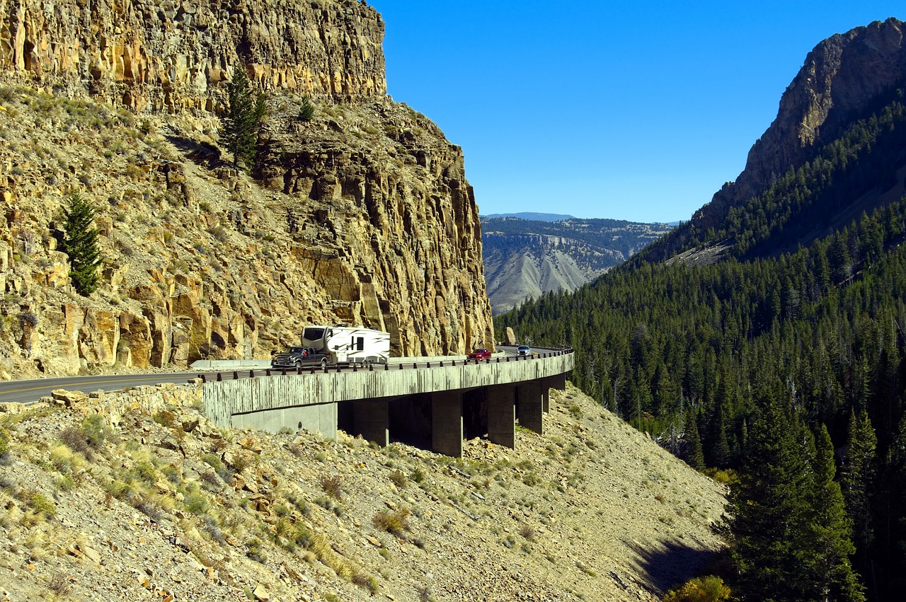 yellowstone's golden gate canyon  yellowstone  national free photo