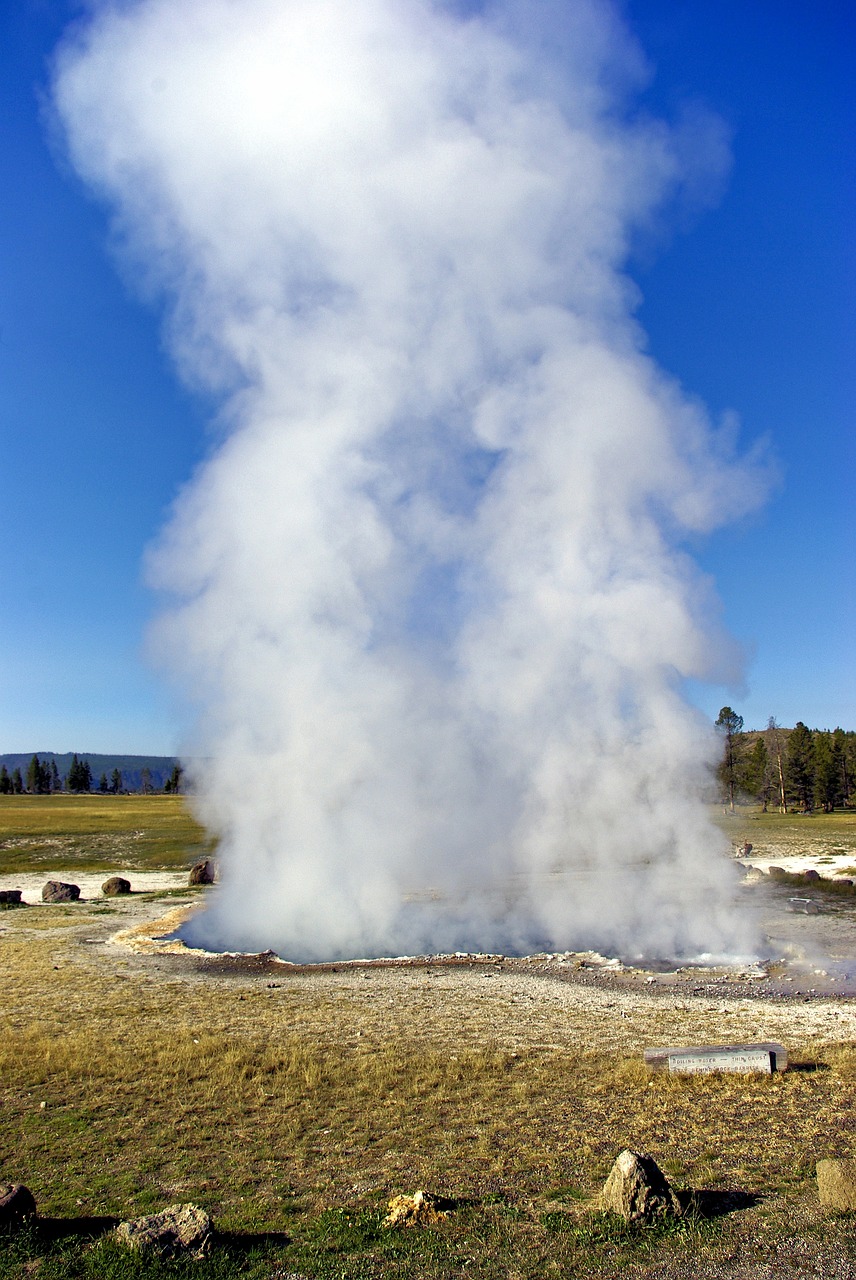 yellowstone's ojo caliente spring  hot  spring free photo