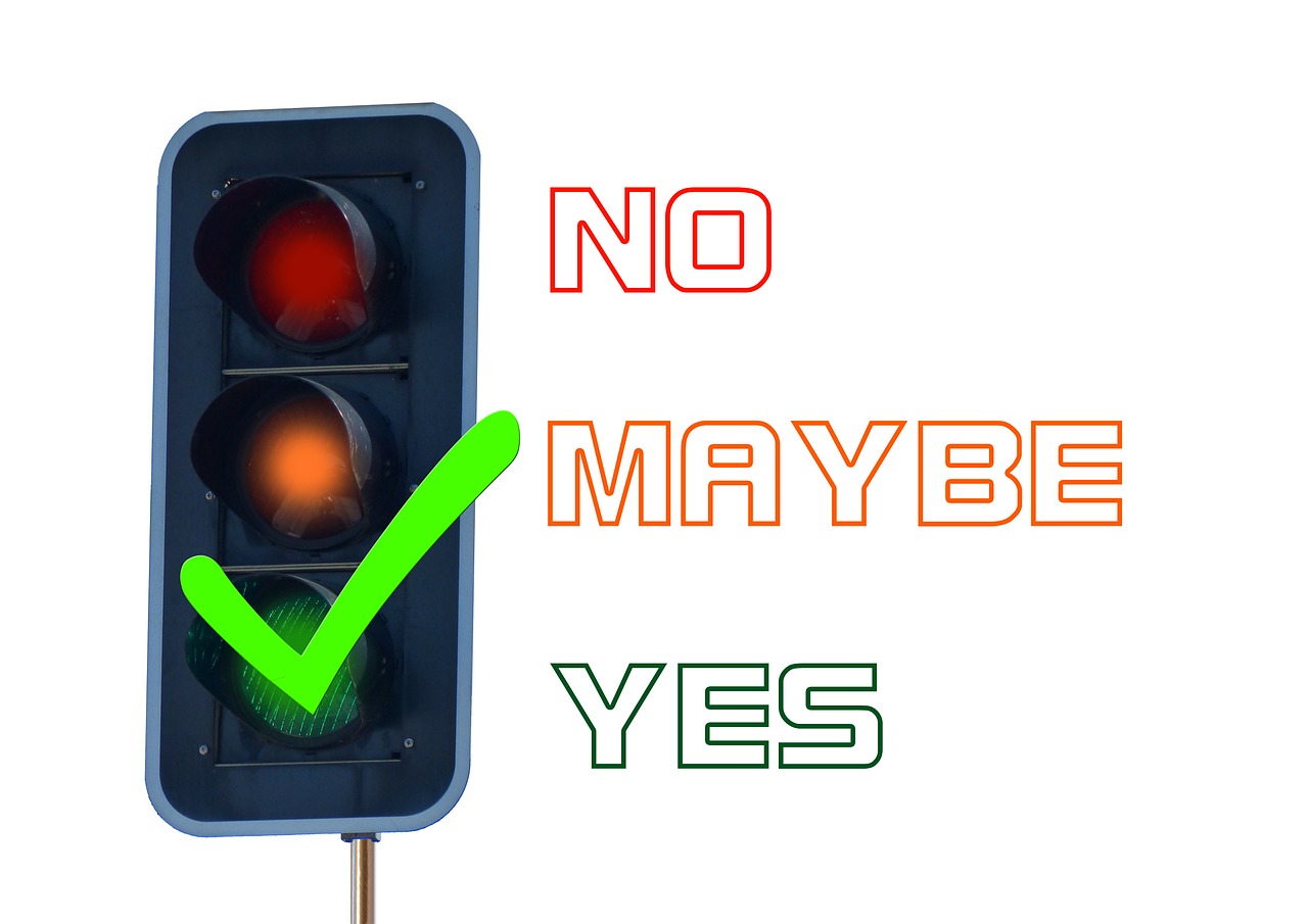 yes consent traffic lights free photo