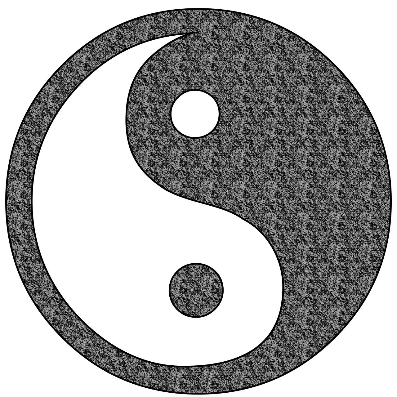 Black and white symbol harmony balance Royalty Free Vector