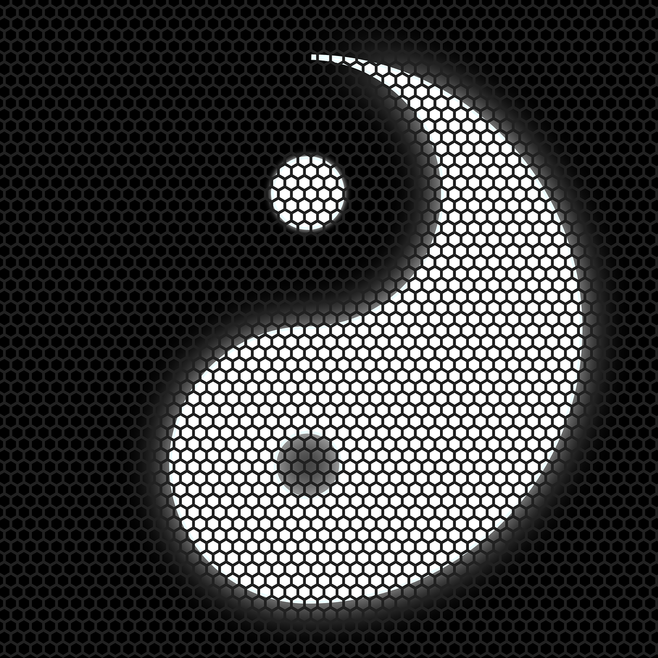 yin yang  symbol  silhouette free photo