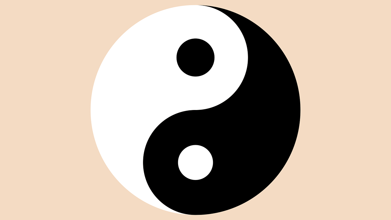 yin yang  symbol  meditation free photo