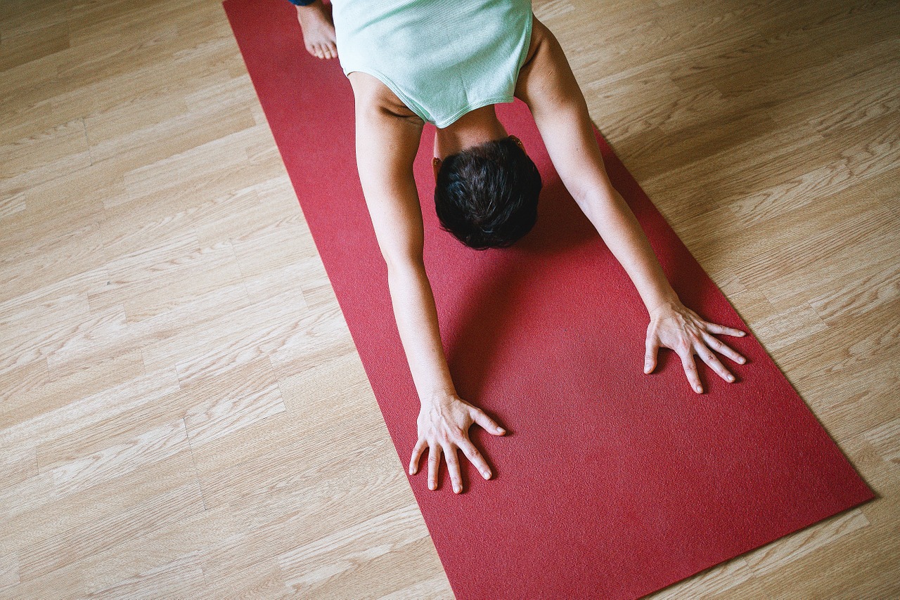 yoga girl asana free photo