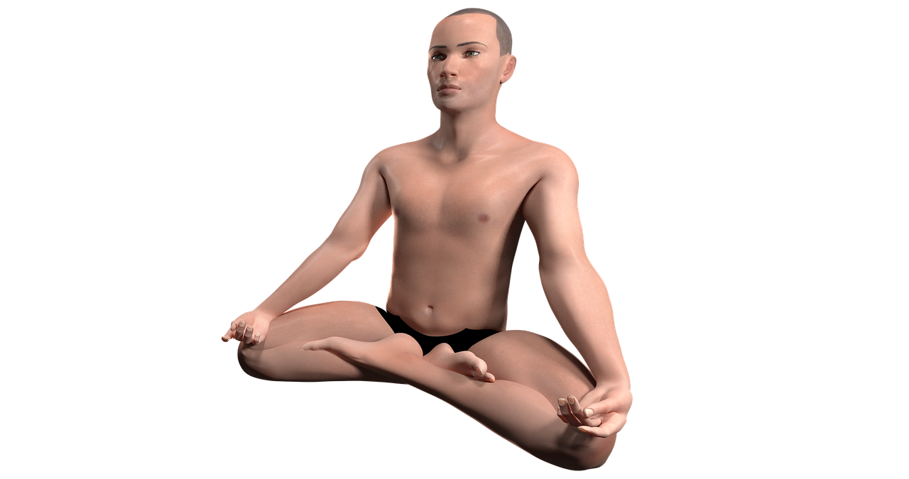 yoga meditation padmasana free photo