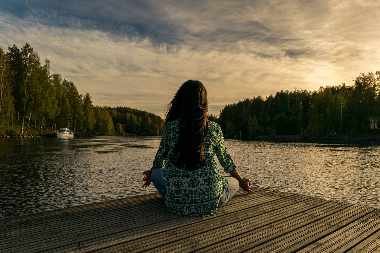 yoga outdoor nature free photo