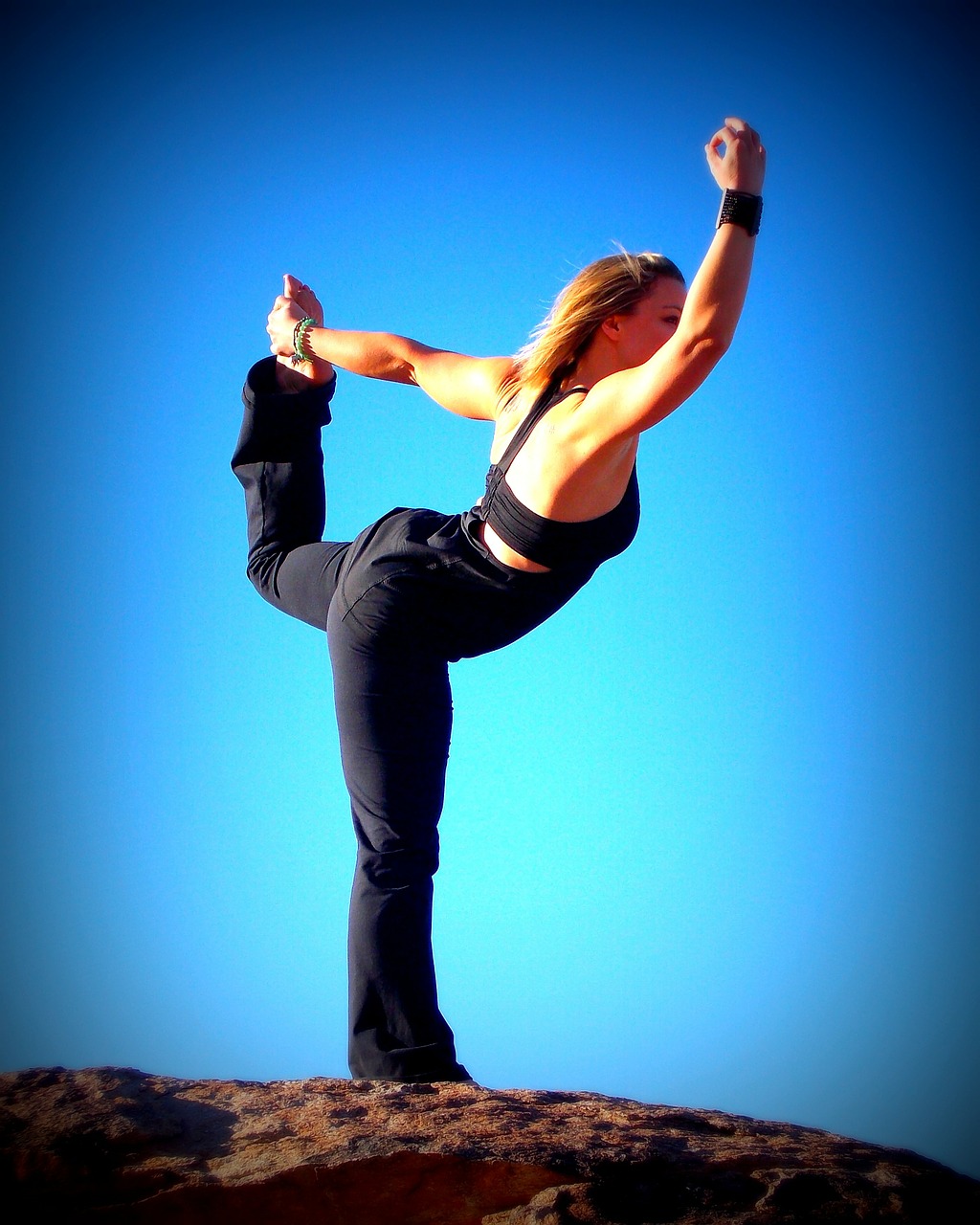 yoga dancer sky free photo