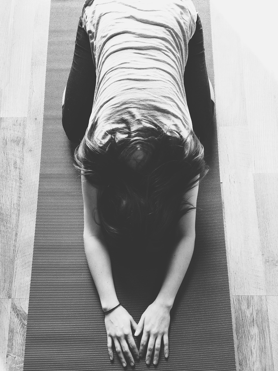 yoga mat stretching free photo