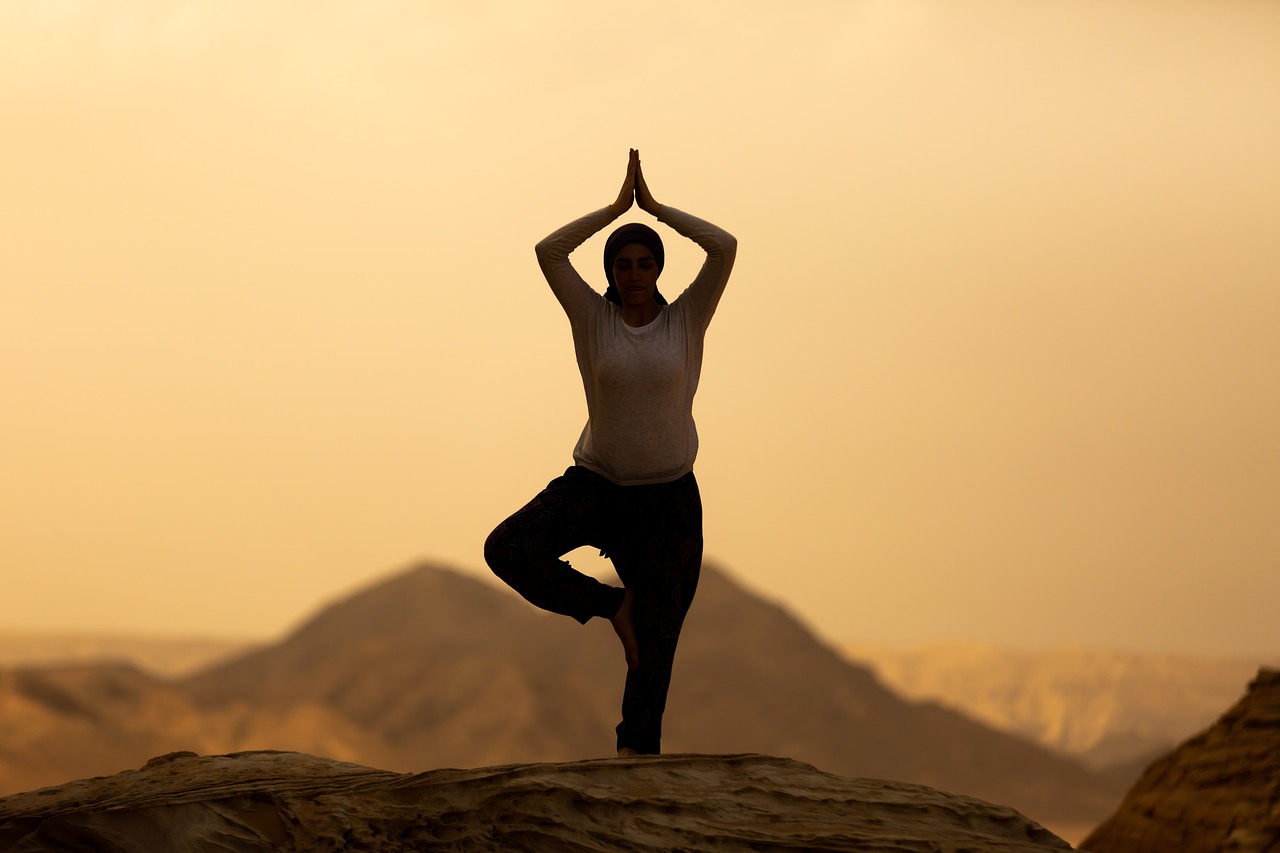 yoga  mountain  egypt free photo