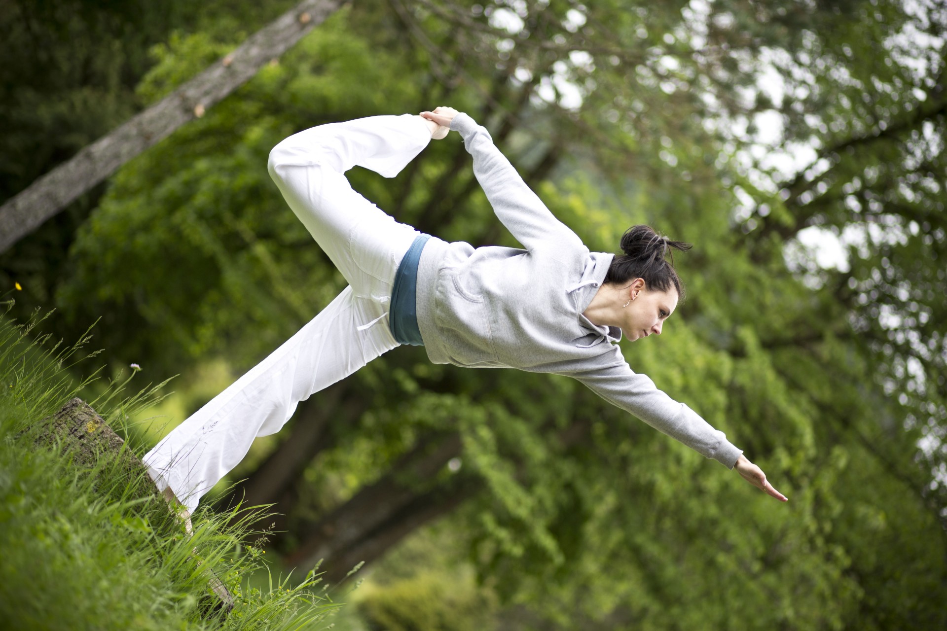 yoga pose practicing free photo