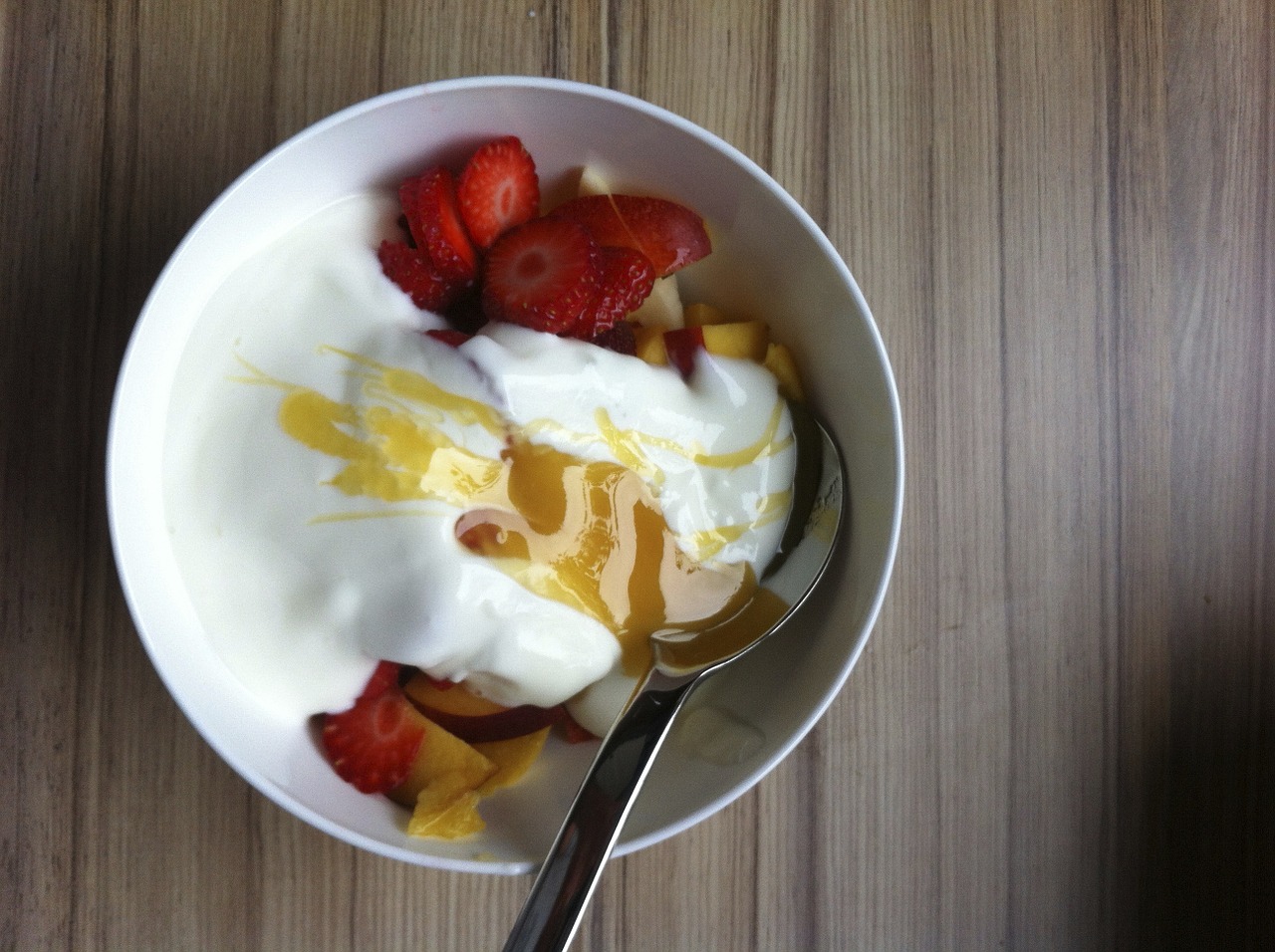 yogurt healthy fruits free photo