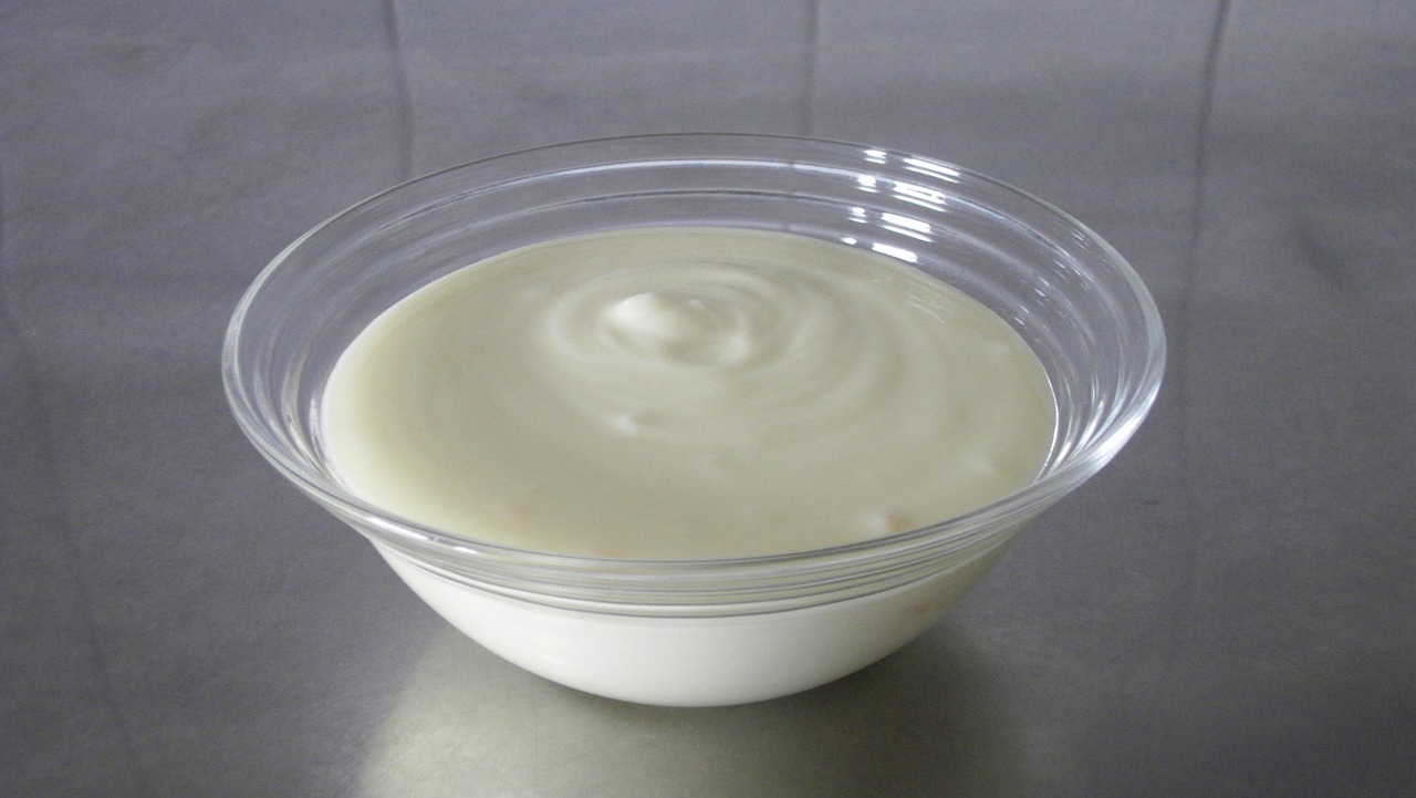 yogurt glass white free photo