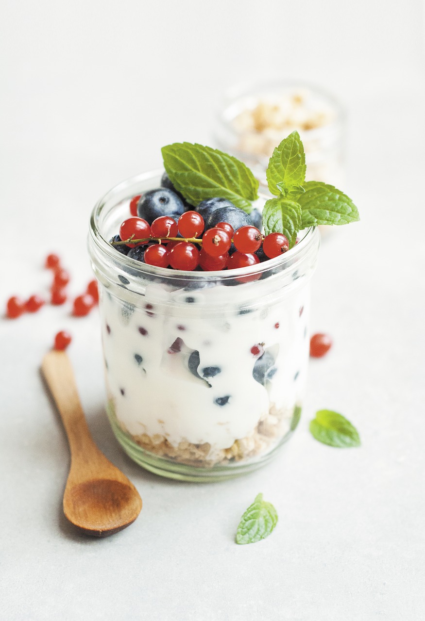 yogurt breakfast cereal free photo