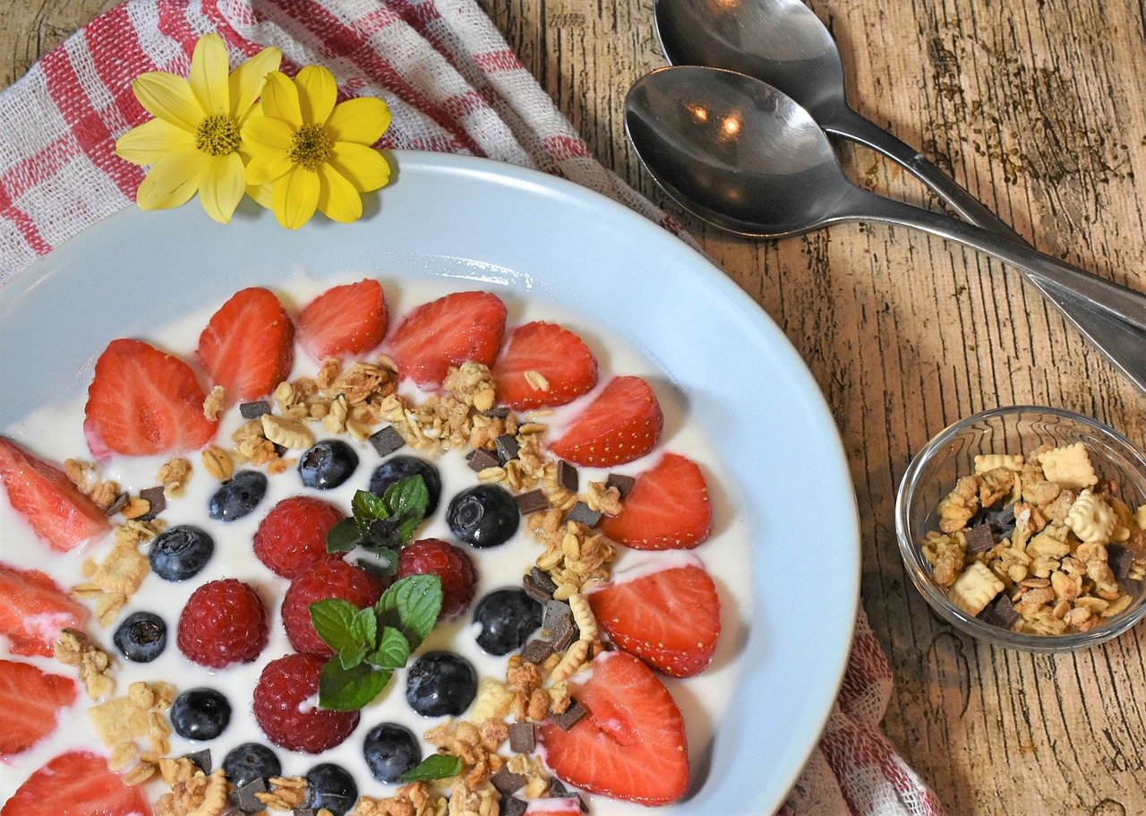 yogurt  bowl  breakfast free photo