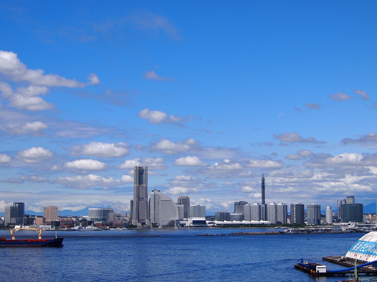 yokohama minato mirai landmark tower free photo