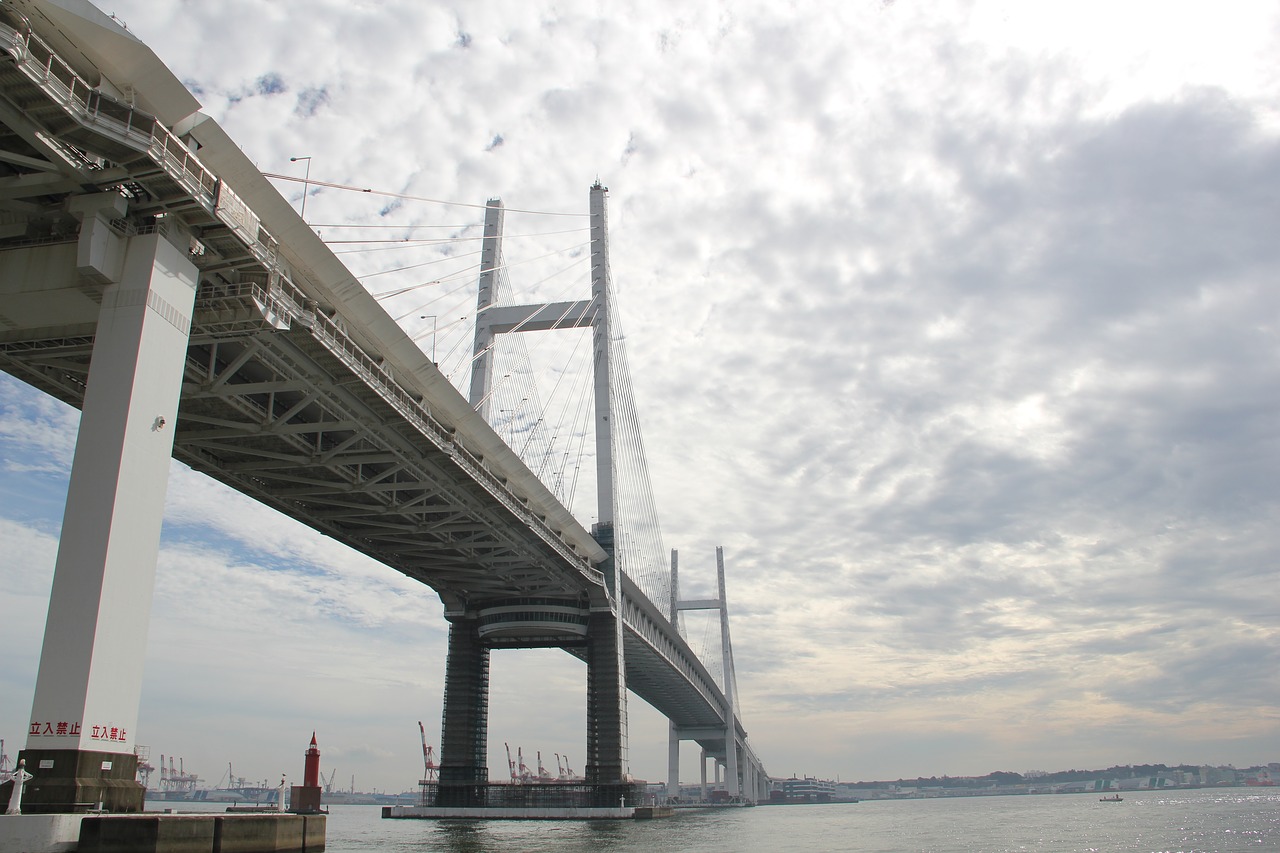 yokohama bay bridge bridge yokohama free photo