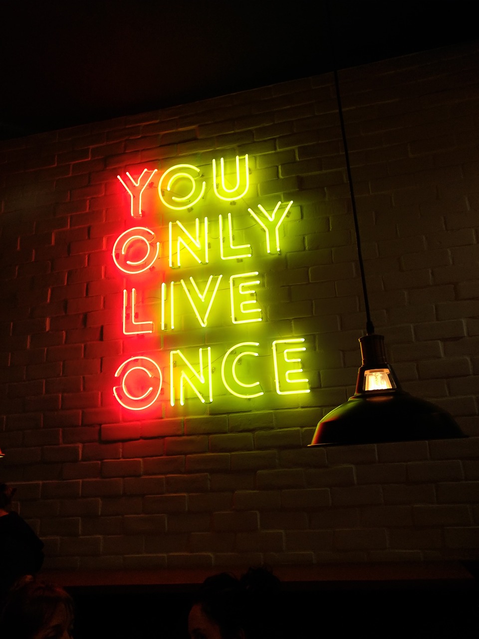 yolo life neon free photo