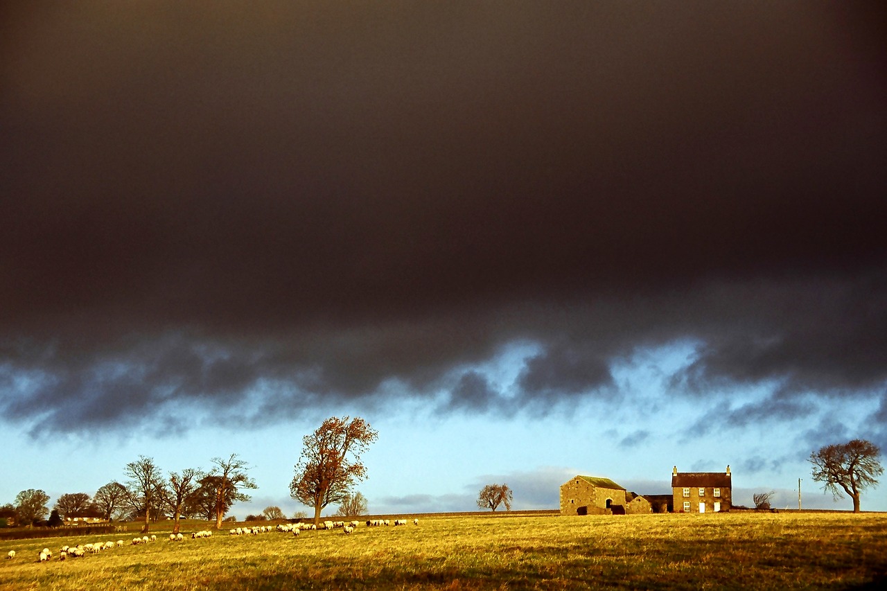 yorkshire england clouds free photo