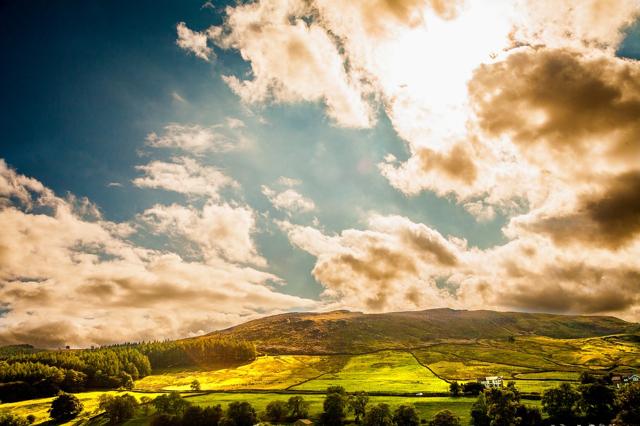 yorkshire burnsall sky free photo