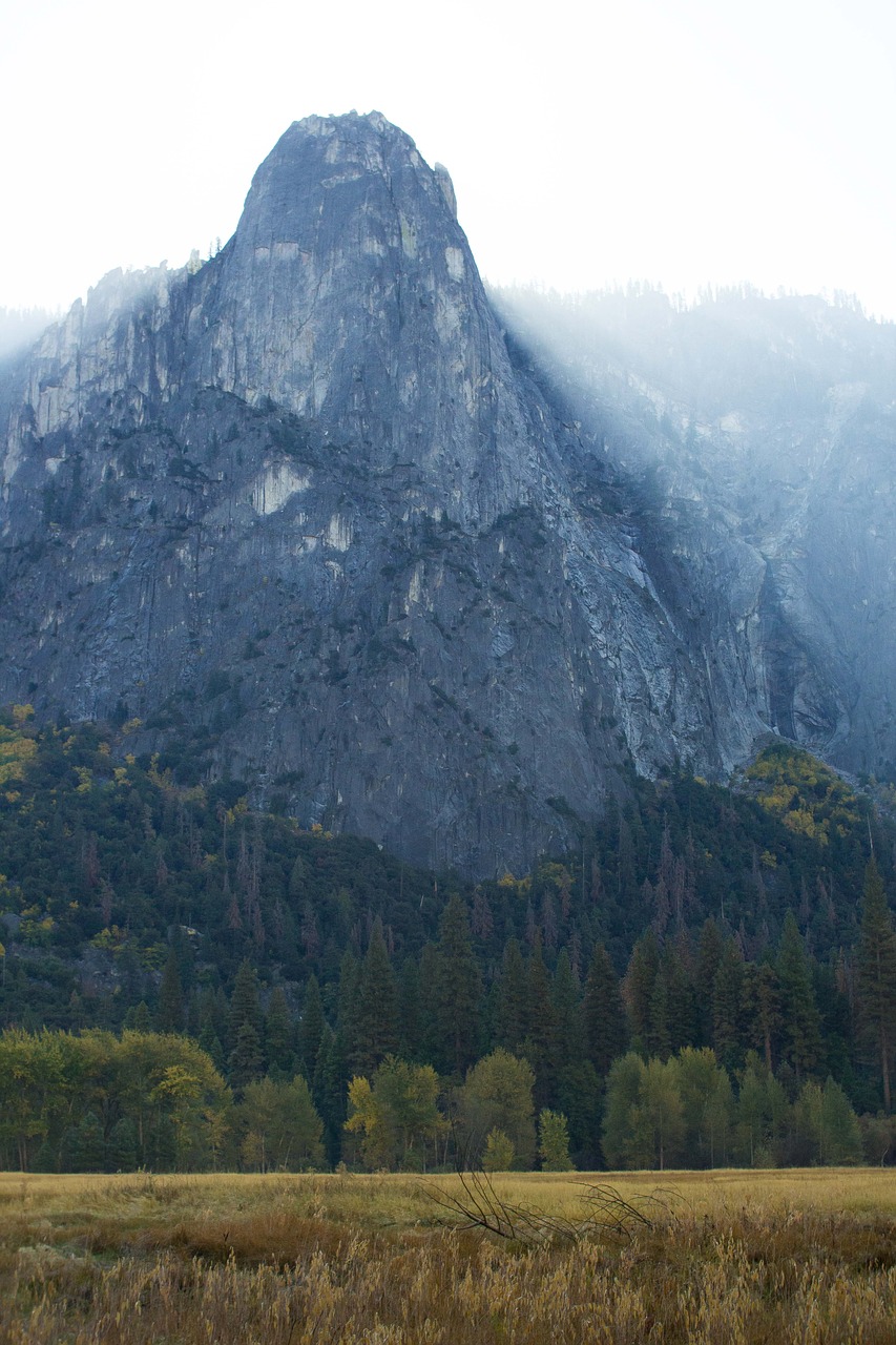 yosemite mist field free photo