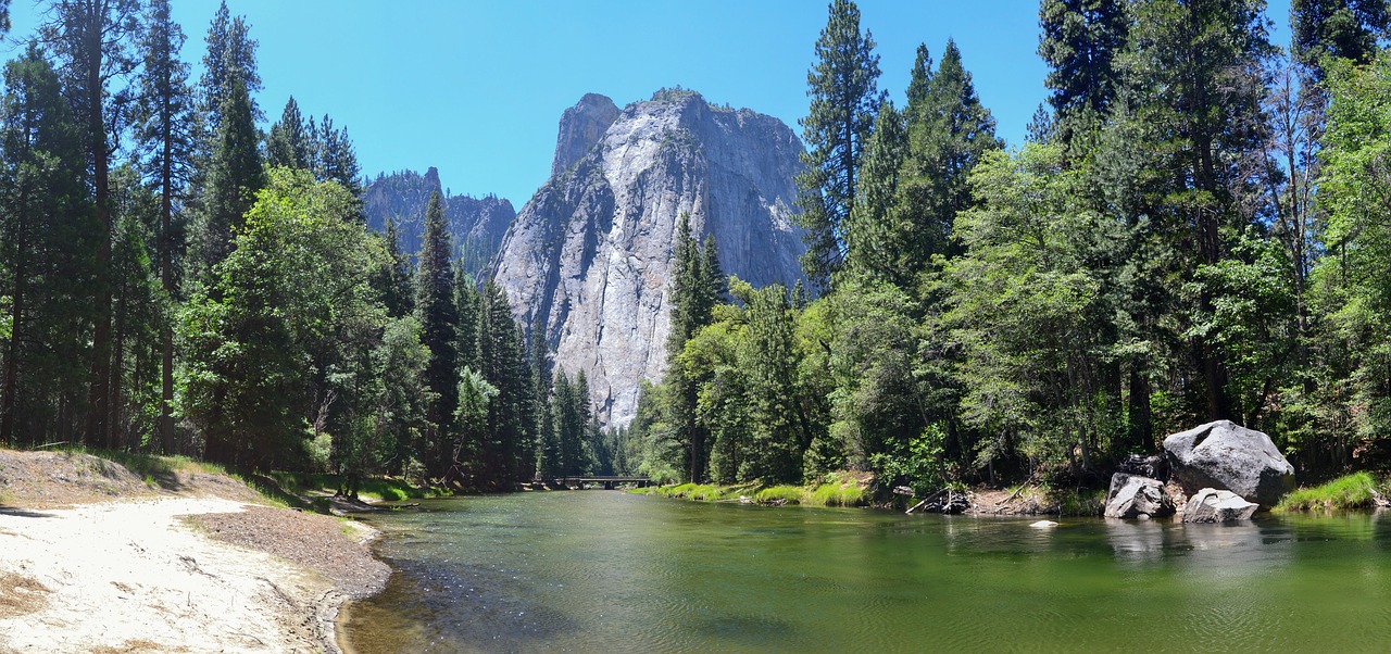 yosemite cathetral rocks usa free photo