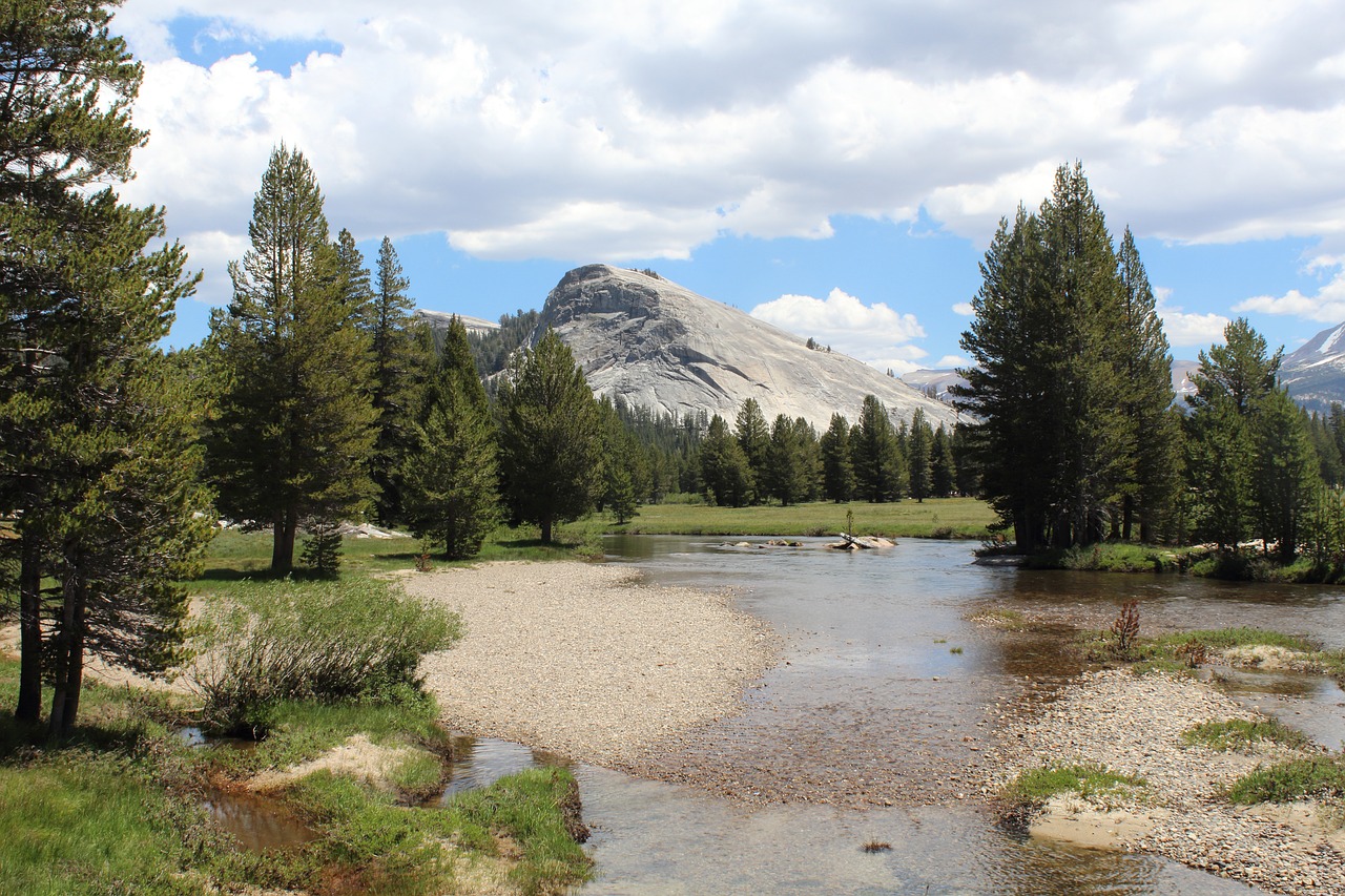 yosemite river nature free photo