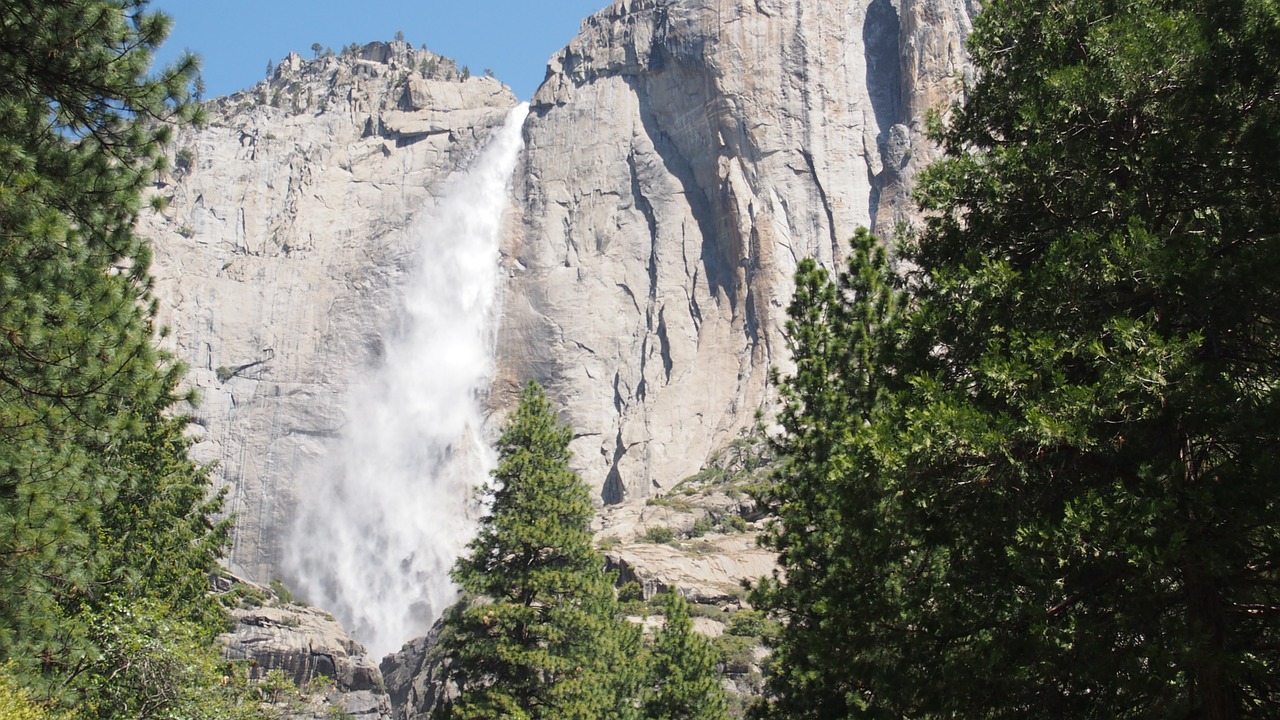 yosemite water falls california free photo