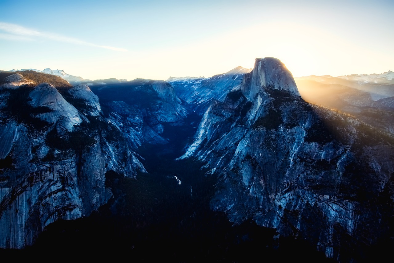 yosemite national park california canyon free photo