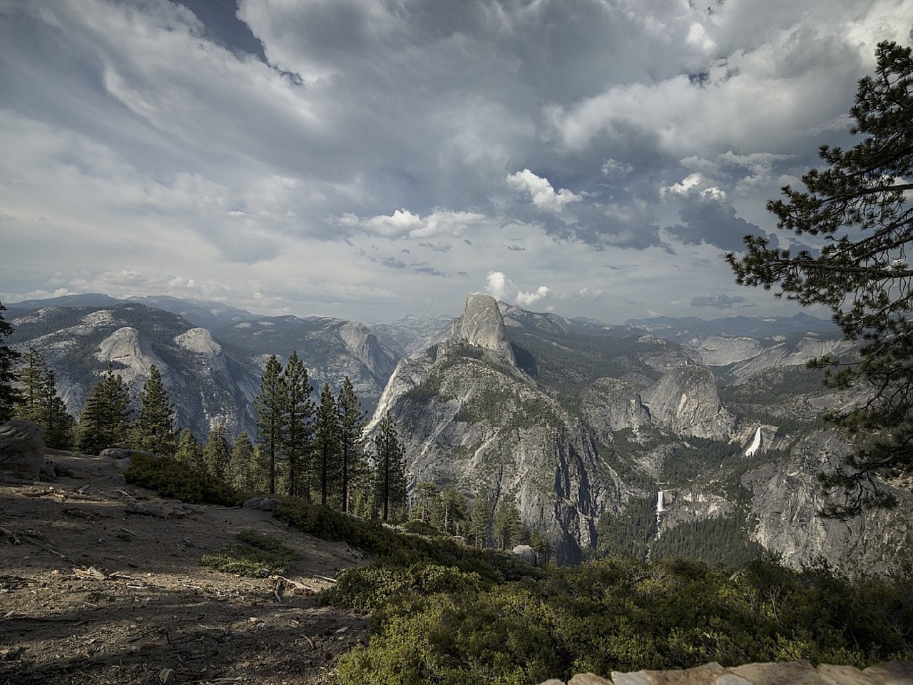 yosemite national park landscape nature free photo