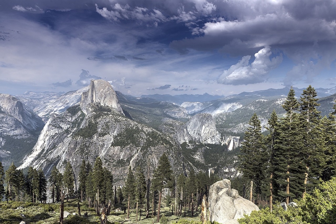 yosemite national park landscape nature free photo