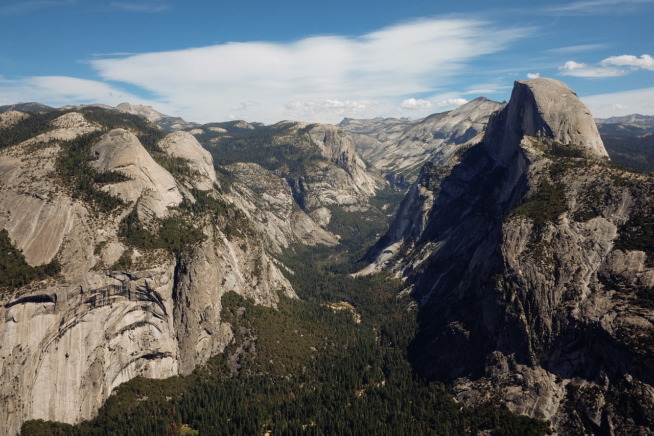 yosemite national park half dome valley free photo