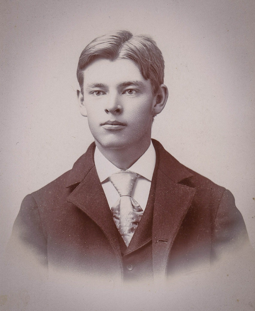 young man vintage 1910 free photo