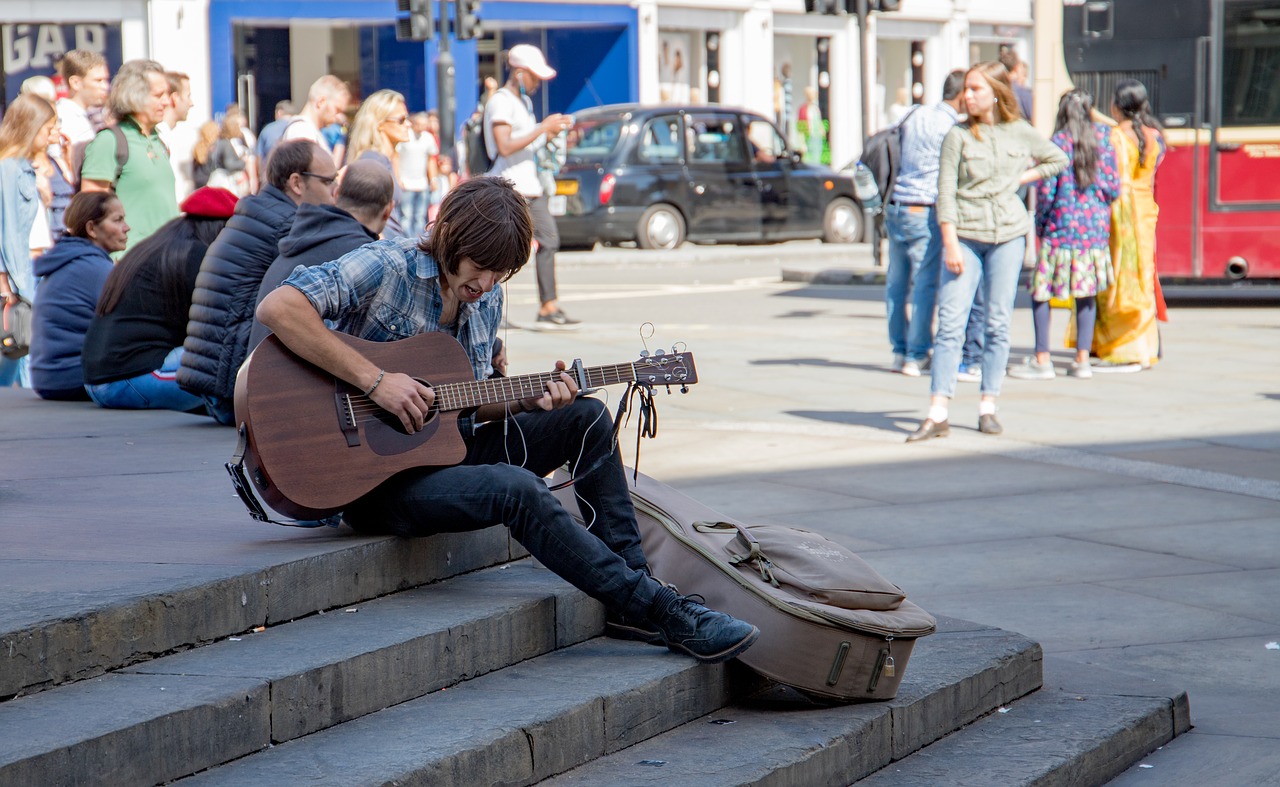 young people  street  musician free photo
