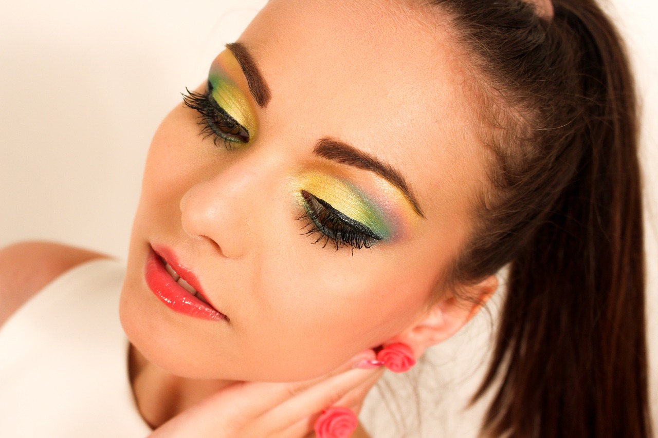 young woman makeup model free photo