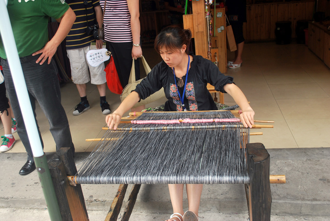 woman weave weaving free photo