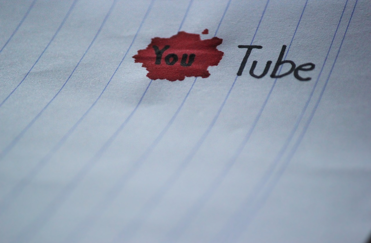 youtube youtube on the paper creative free photo