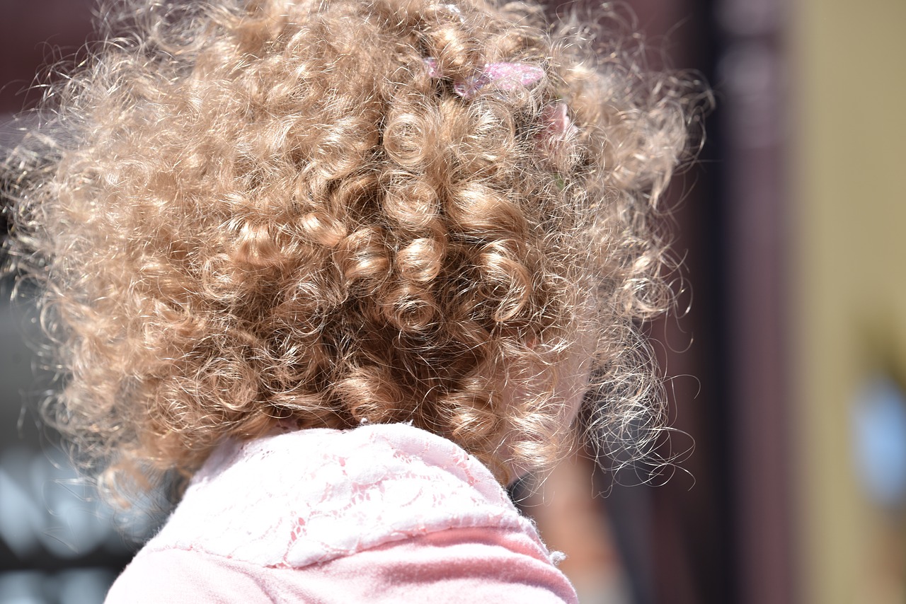 children hair curly free photo