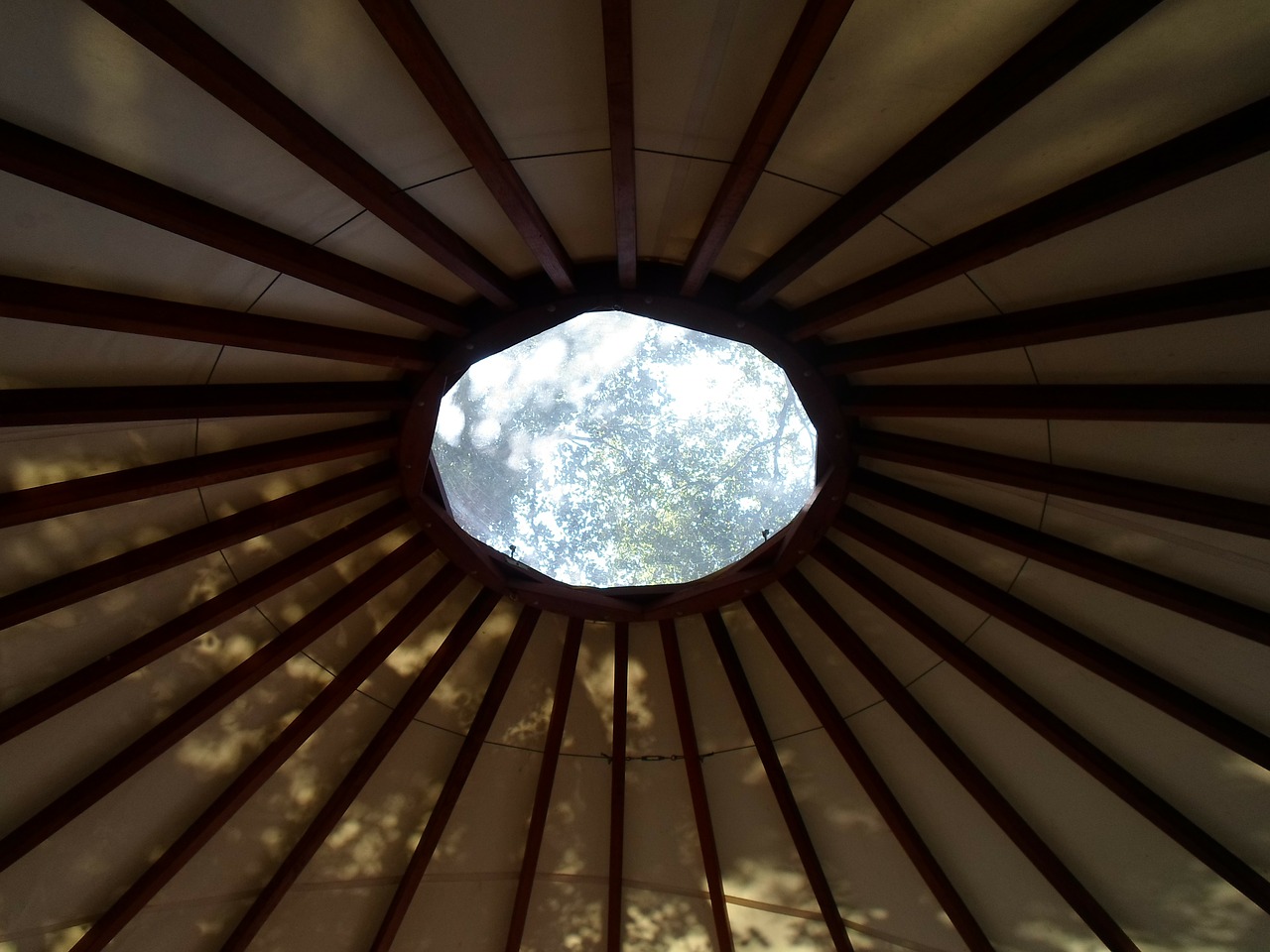yurt circle window free photo