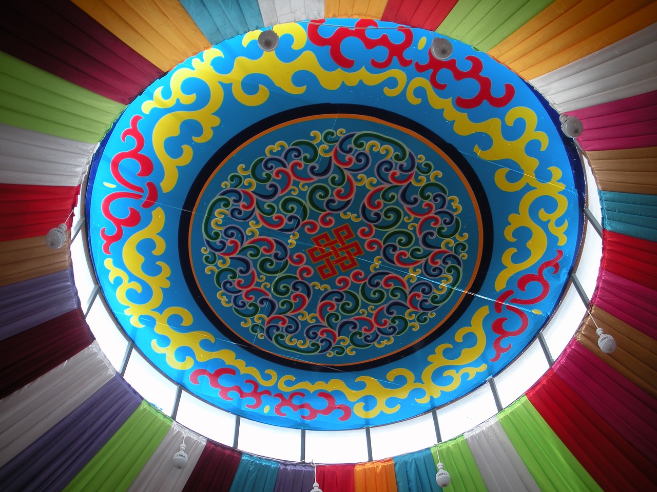 yurts colorful dome free photo