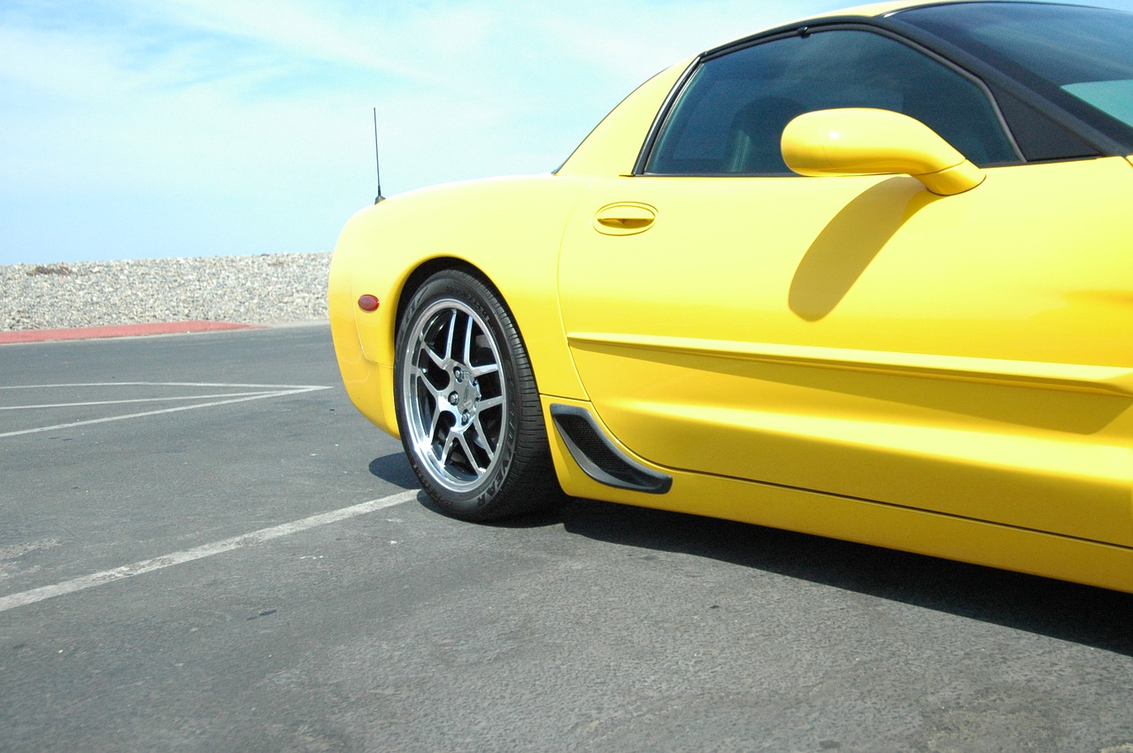 z06 corvette polished wheels free photo