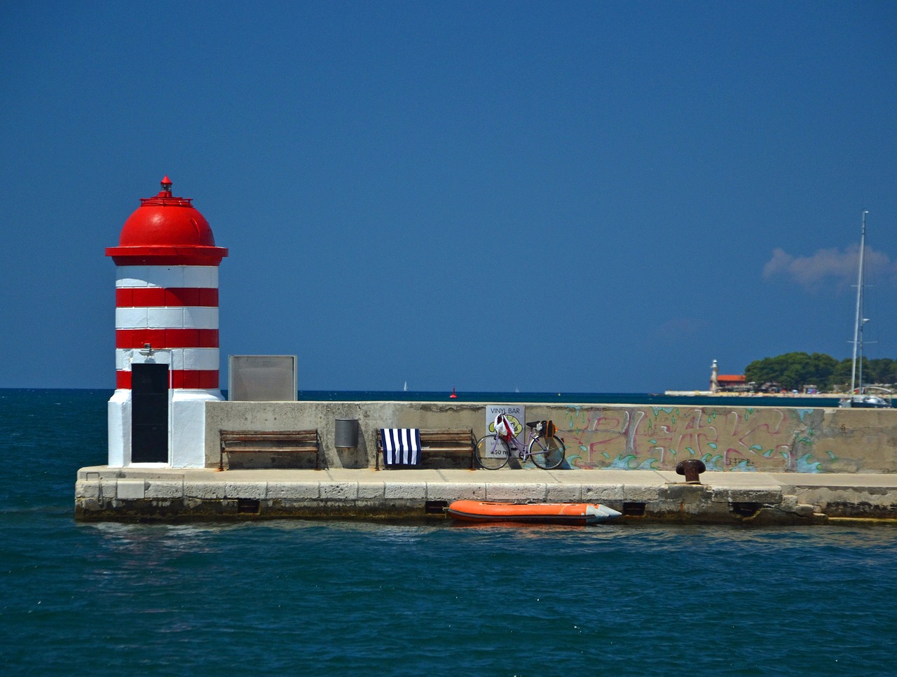 zadar lighthouse croatia free photo
