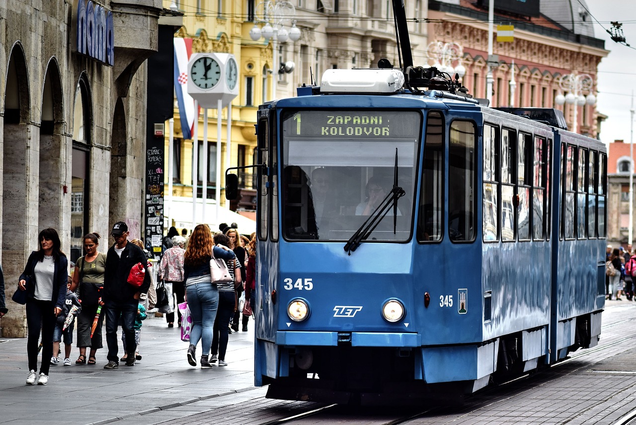 zagreb tram city free photo