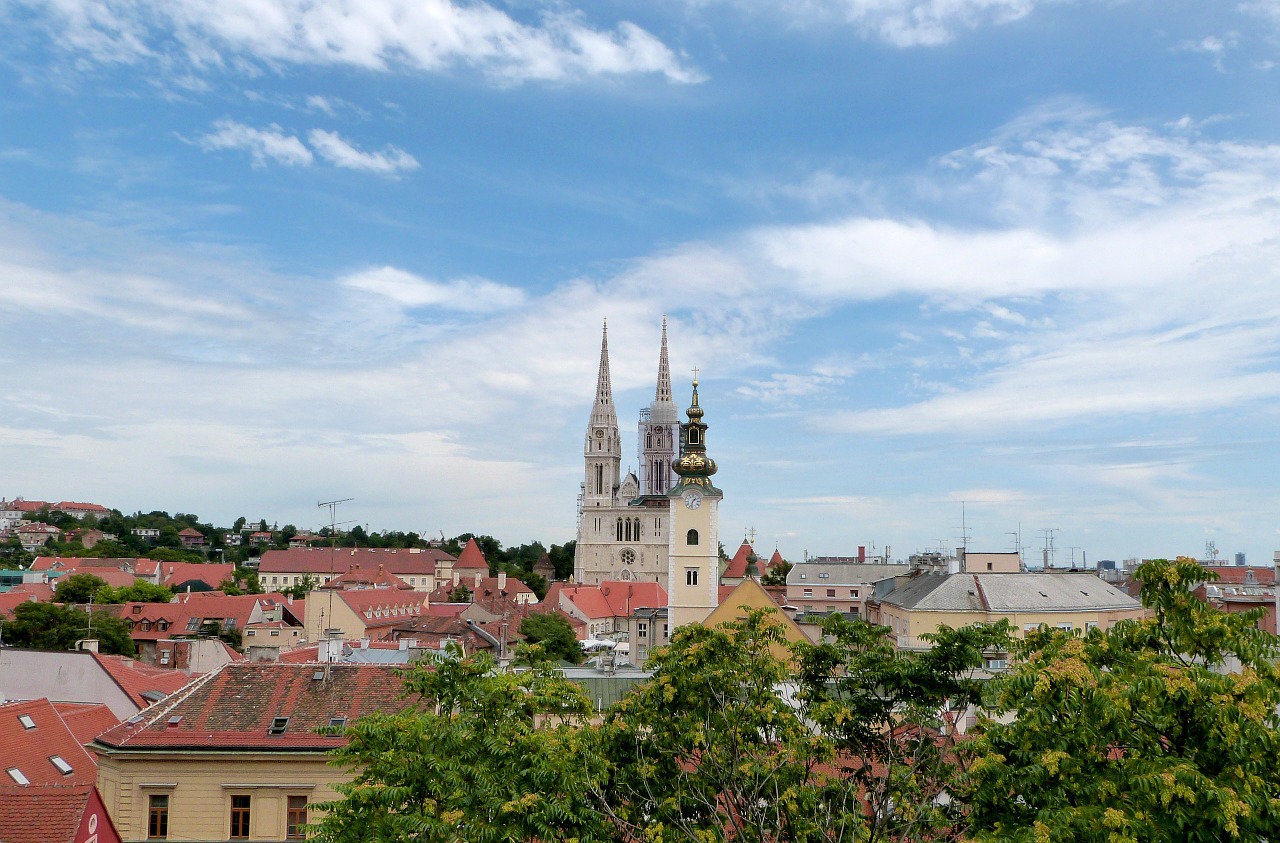 zagreb cathedral europe free photo