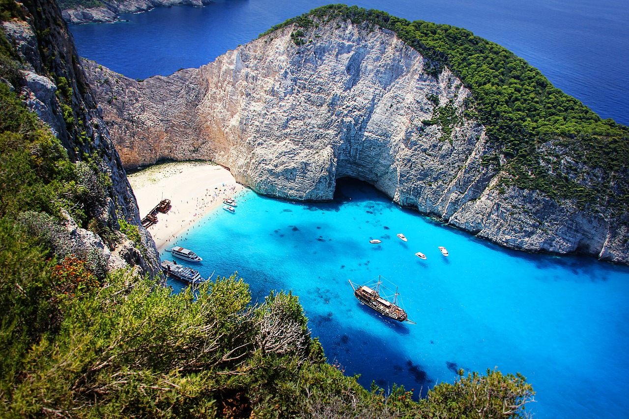 zakynthos greece shipwreck free photo