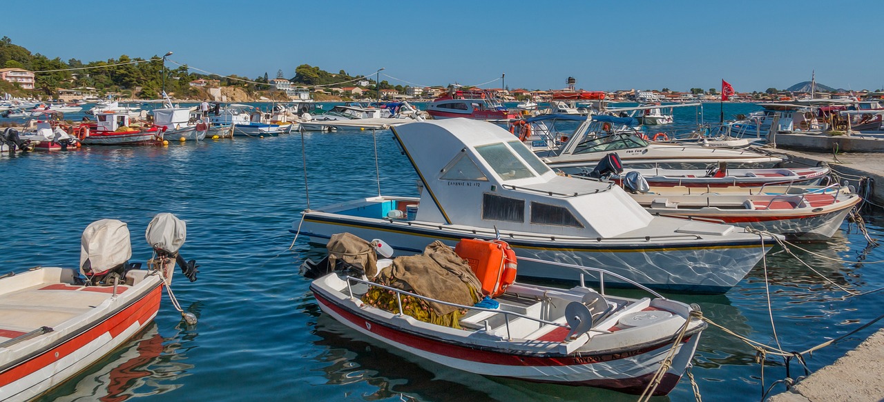 zakynthos ships boat free photo